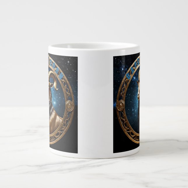 Capricorn astrology-tecken jumbo mugg (Framsidan)
