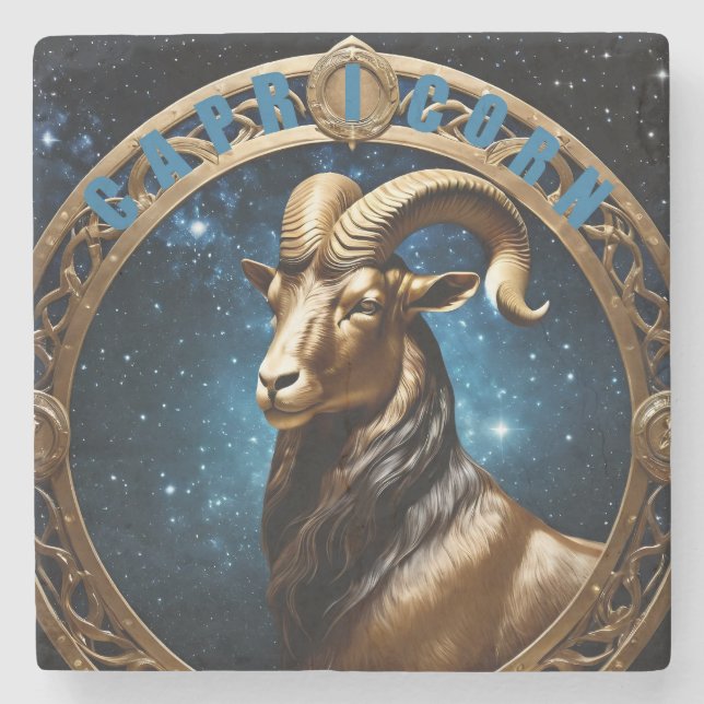 Capricorn astrology-tecken stenunderlägg (Framsidan)