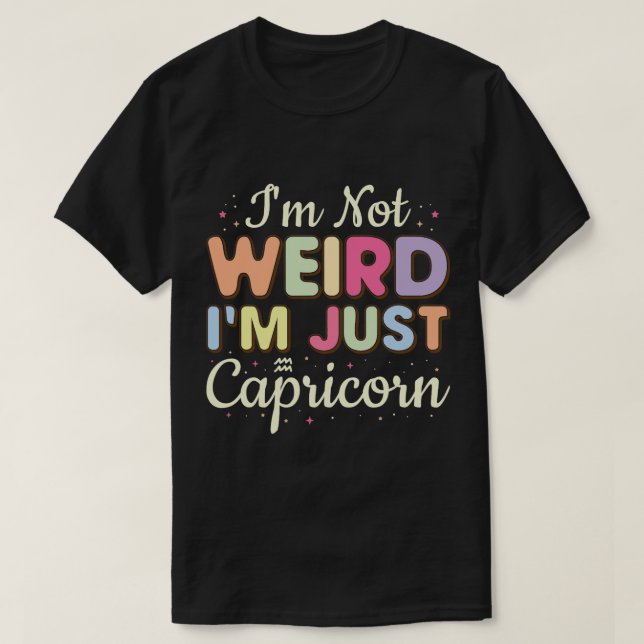 Capricorn Astrology Zodiac Sign Horoscope Capricor T Shirt (Design framsida)