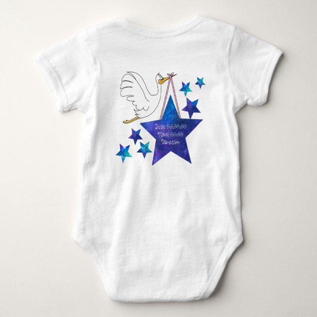 Capricorn Baby Bodydräkt T Shirt (Baksida)