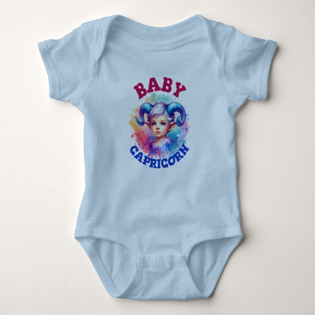 Capricorn Baby Charm T Shirt (Framsida)
