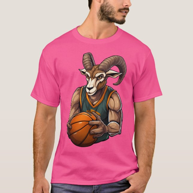 Capricorn Basketball Player T Shirt (Framsida)
