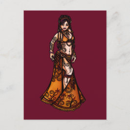 Capricorn Belly Dancer Vykort