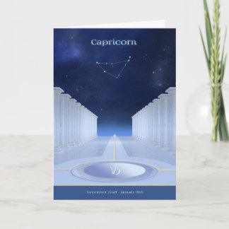 Capricorn Birday Card Kort