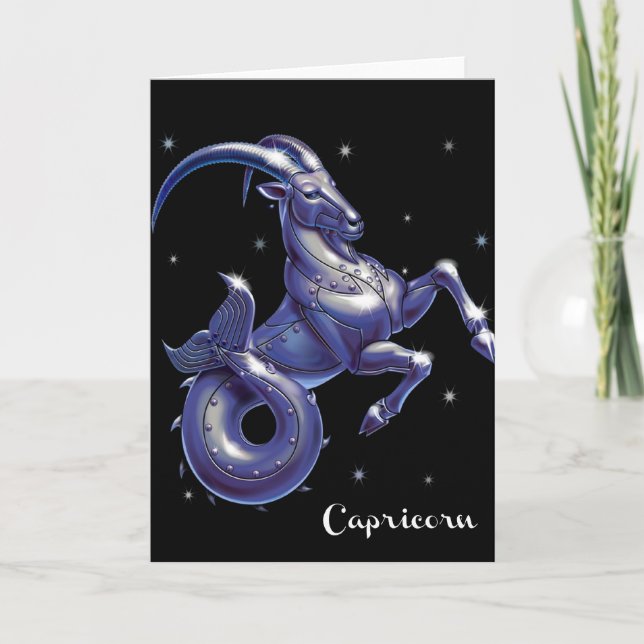Capricorn Birday Card Kort (Framsida)