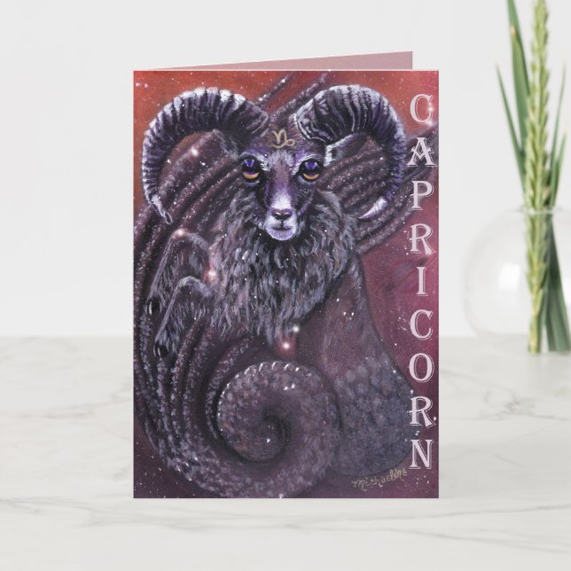 Capricorn Birday Card Kort (Framsida)
