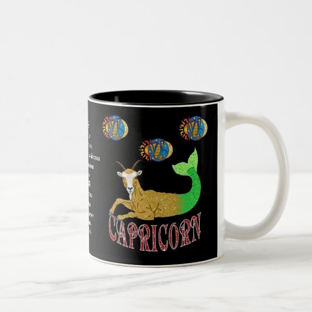 Capricorn Birth Sign Zodiac Mugg (Höger)