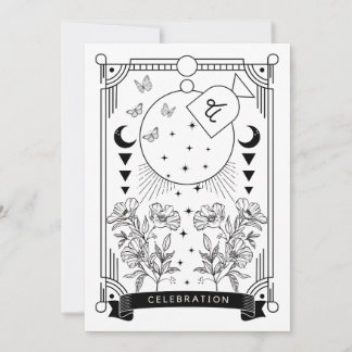 Capricorn Birthday Firation bjudande Inbjudningar