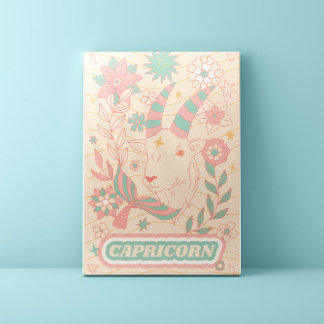 Capricorn Celestial Zodiac Pastel Dreams Wall Arts Canvastryck
