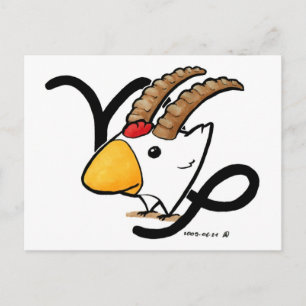 Capricorn Chicken-vykort Vykort
