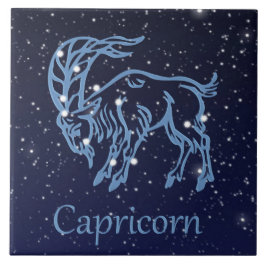 Capricorn Constellation and Zodiac Sign with Stars Kakelplatta