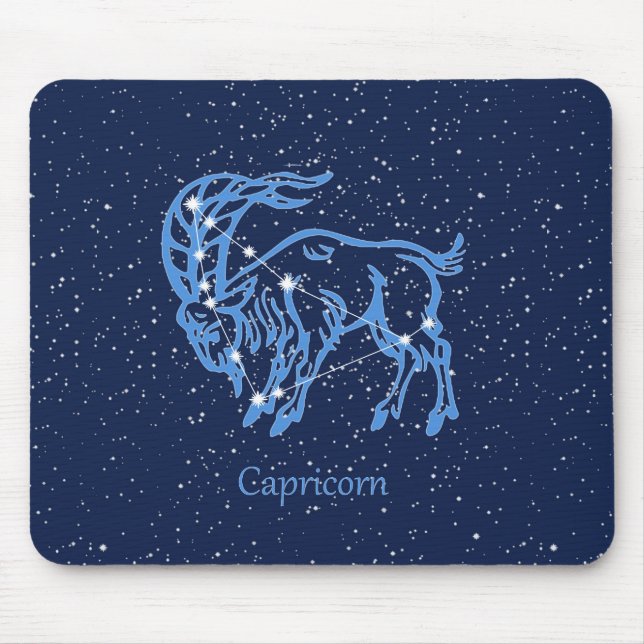 Capricorn Constellation and Zodiac Sign with Stars Musmatta (Framsidan)