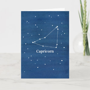 Capricorn Constellation Grattis på födelsedagen Kort