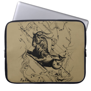 Capricorn Constellation Karta Hevelius circa 1690 Laptop Fodral