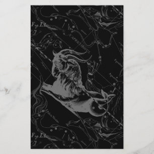 Capricorn Constellation Karta Hevelius Engrave Brevpapper