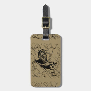 Capricorn Constellation Karta Hevelius Engraving Bagagebricka