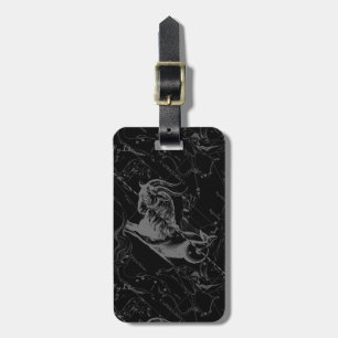 Capricorn Constellation Karta Vintage Hevelius 169 Bagagebricka