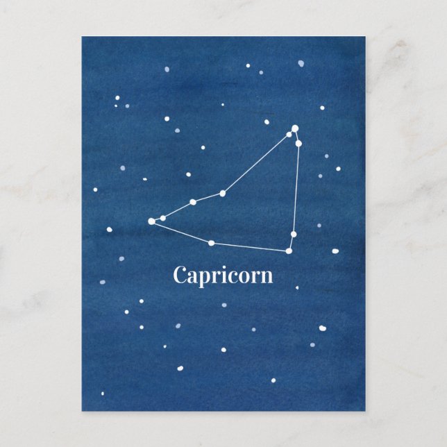 Capricorn Constellation Stars Vykort (Framsida)