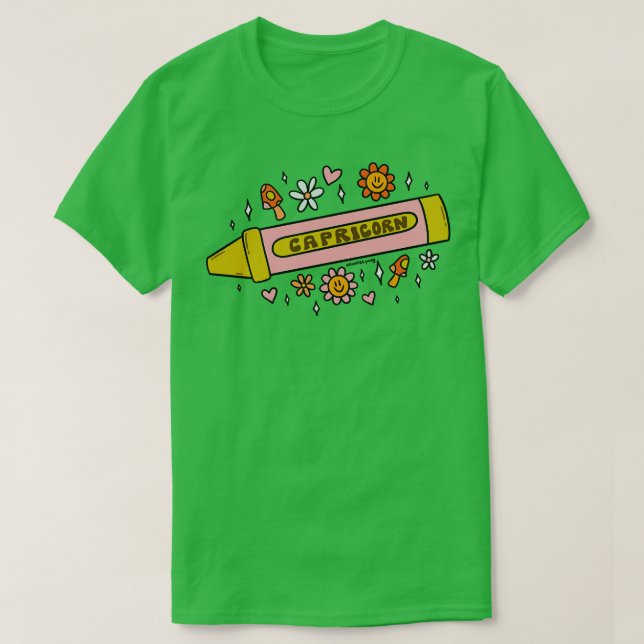Capricorn Crayon T Shirt (Design framsida)