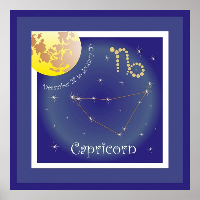 Capricorn December 22 to January 20 Poster (Framsidan)
