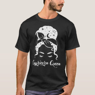 Capricorn Drottning Sign Horoscope Birthday T Shirt