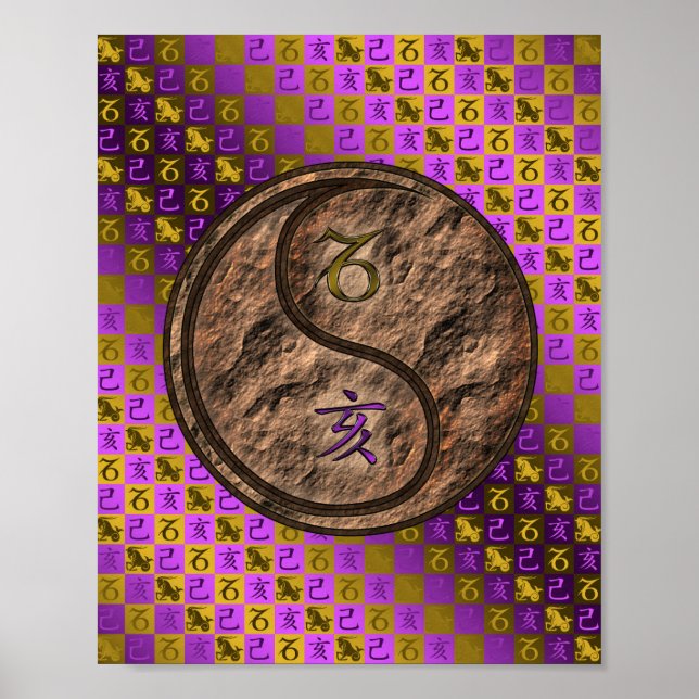 Capricorn & Earth Boar Poster (Framsidan)