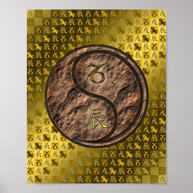 Capricorn & Earth Dragon Poster (Framsidan)