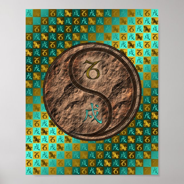 Capricorn & Earth Hund Poster (Framsidan)