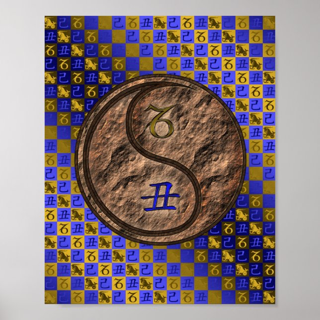 Capricorn & Earth Ox Poster (Framsidan)