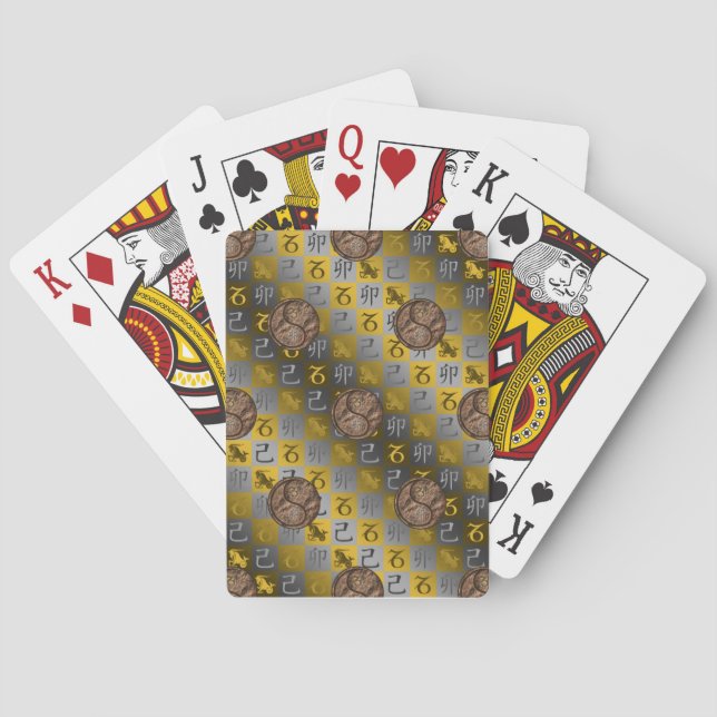 Capricorn & Earth Rabbit Casinokort (Baksidan)
