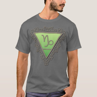 Capricorn Earth Sign Filigree Astrology Zodiac Sym T Shirt