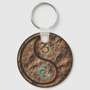 Capricorn & Earth Snake Nyckelring