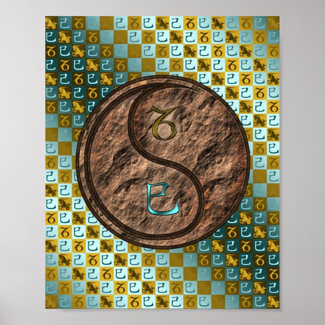 Capricorn & Earth Snake Poster (Framsidan)