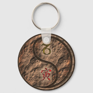 Capricorn & Earth Tiger Nyckelring