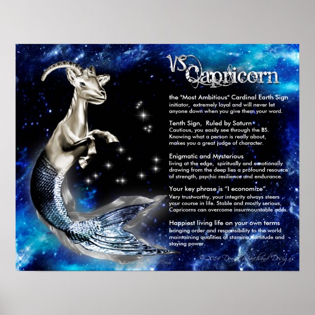 Capricorn-egenskaper Poster (Framsidan)