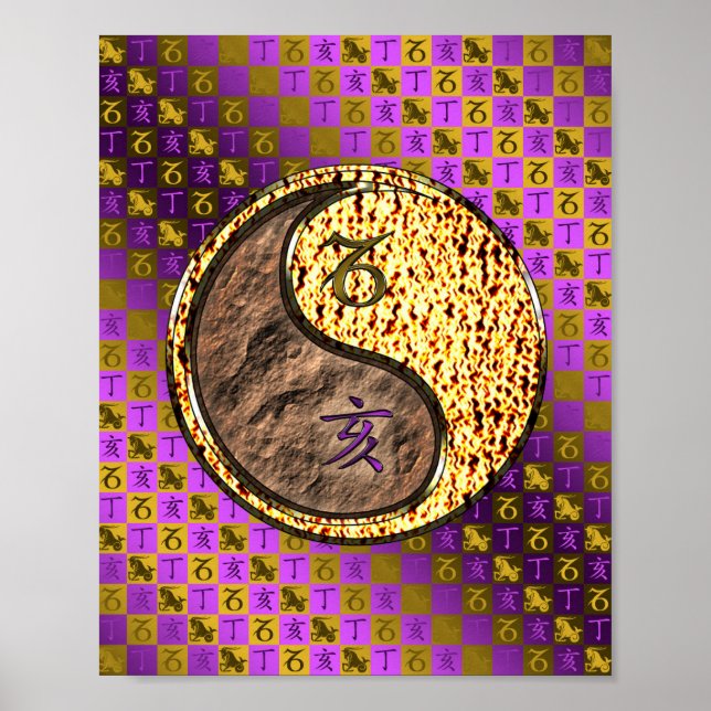 Capricorn & Fire Boar Poster (Framsidan)