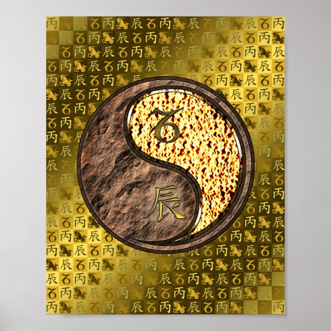 Capricorn & Fire Dragon Poster (Framsidan)