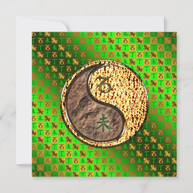 Capricorn & Fire Goat Kort (Framsida)