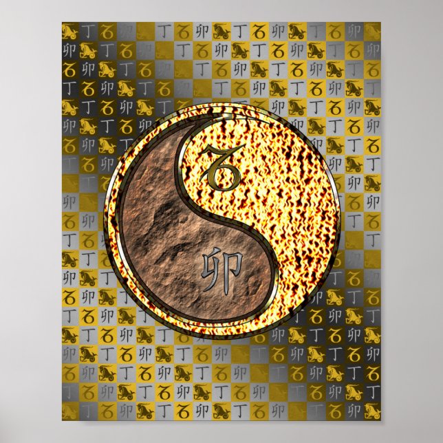 Capricorn & Fire Rabbit Poster (Framsidan)