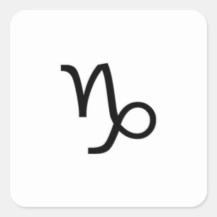 Capricorn Fyrkantigt Klistermärke