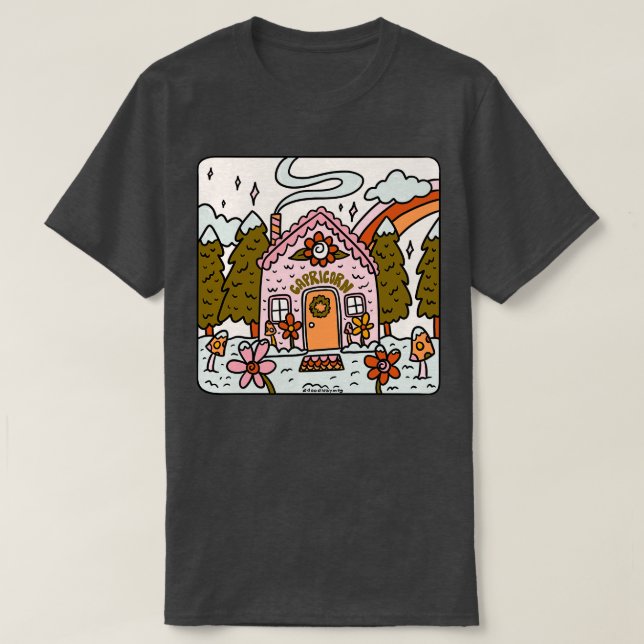 Capricorn Gingerbröd House T Shirt (Design framsida)