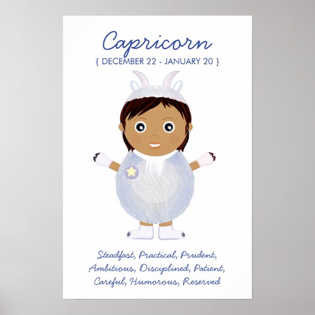 Capricorn - Girl Horoscope Poster (Framsidan)