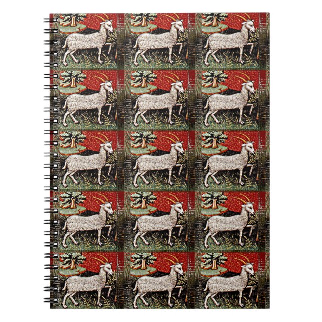 Capricorn - Goat Zodiac-Födelsedagsfesten Anteckningsbok (Framsidan)