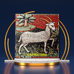 Capricorn - Goat Zodiac-Födelsedagsfesten Kakelplatta