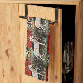 Capricorn - Goat Zodiac-Födelsedagsfesten Kökshandduk