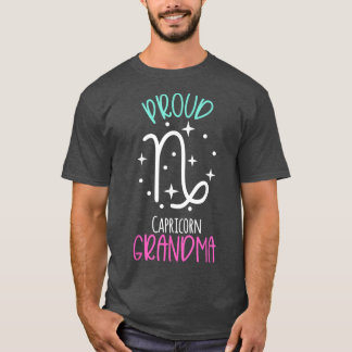 Capricorn Grandma Proud Grandma Zodiac Symbol New  T Shirt