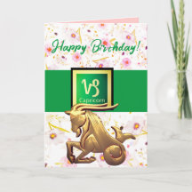 Capricorn Grattis på födelsedagen-kort
