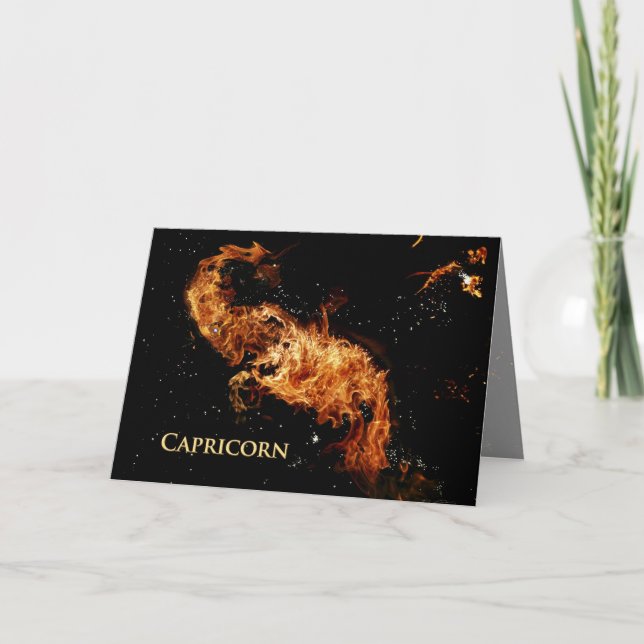 Capricorn Greeting Card Kort (Framsida)