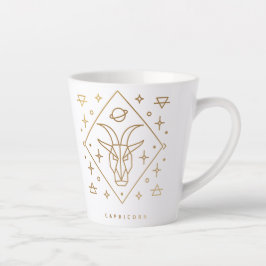 Capricorn Guld Glyph Coffee Mugg