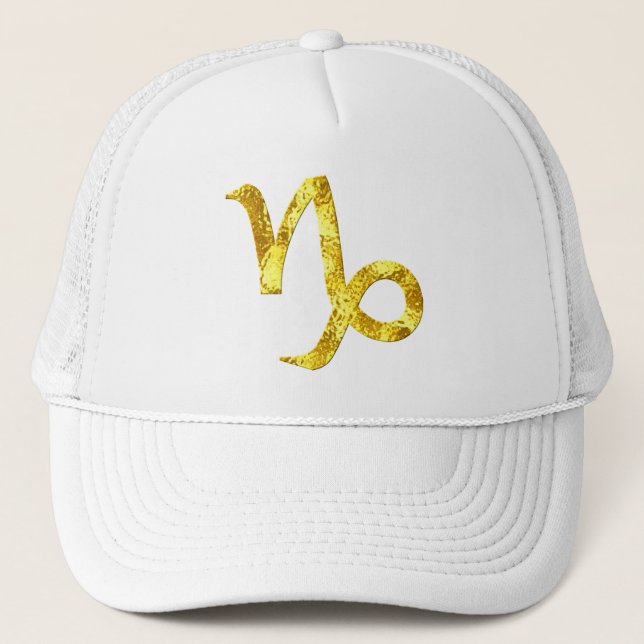capricorn-guld-symbol-hat truckerkeps (Framsida)